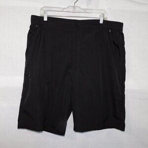 Wrangler Mens 38 Black Lightweight Zipper Pocket Shorts Outdoors